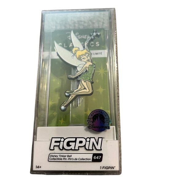 Disney Classics FIGPIN #647 Tinker Bell Pin‎ Limited Release AUTHENTIC NEW - Picture 1 of 3